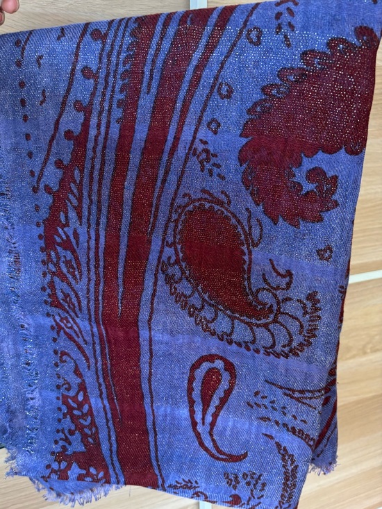 Etro Accessories - ETRO Blue/Purple & Burgundy Paisley Scarf